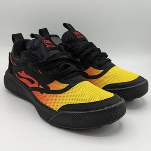 NEW Womens Vans Ultrarange Rapidweld Flames Fire Black Sneaker Shoes